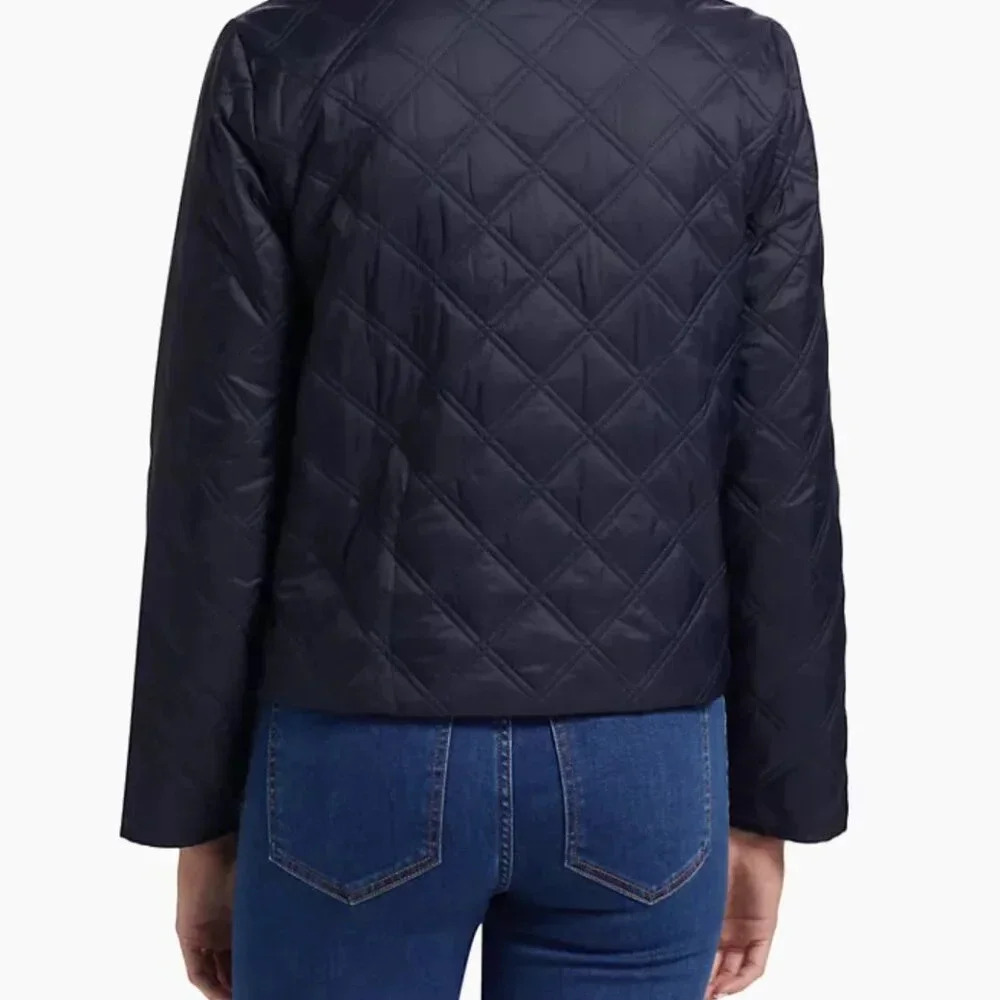 Veronica Beard  Navy Shalia Quilted Jacket - Picture 3 of 10